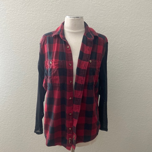 Vintage mesh back flannel - Picture 2 of 5